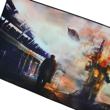 Masterpiece Artistic Abstract Gaming Mouse Mat with Edge Stitching XXL